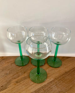 Wine glasses green Luminarc