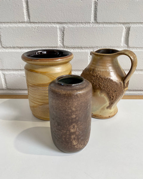 Light brown ceramic vase