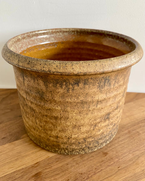 Vintage ceramic brown pot