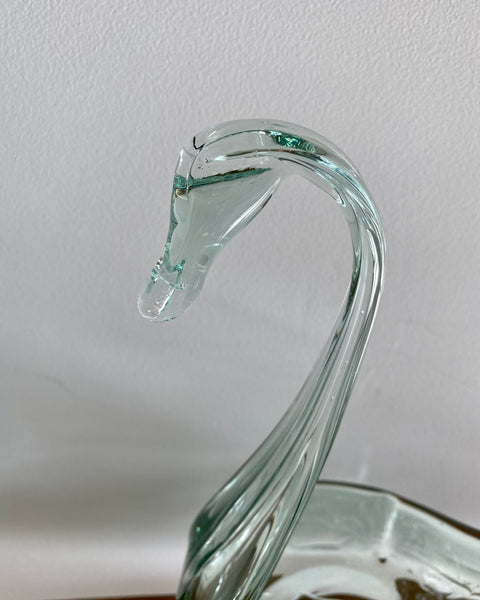 Glass Swan fruit bowl or pot (PICK UP ONLY!)