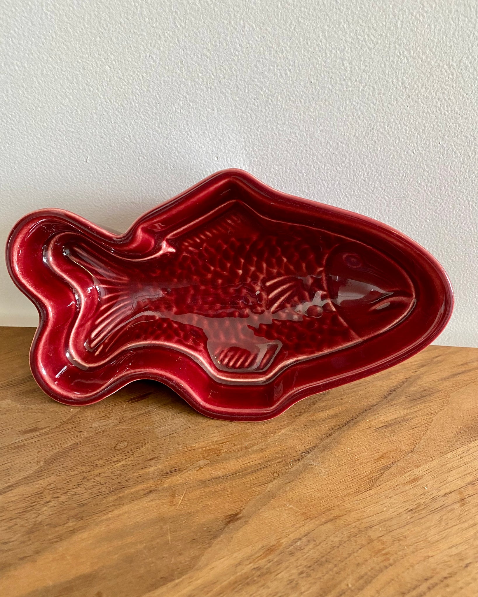Vintage ceramic mini fish baking mould