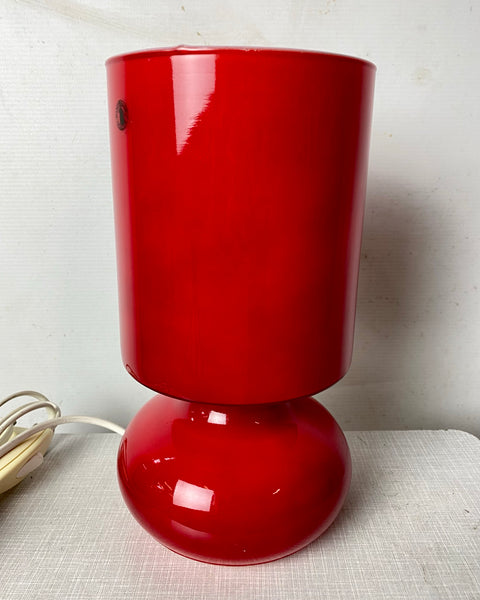 Red Ikea Lykta table lamp PICK UP ONLY!