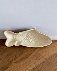Vintage ceramic fish baking mould