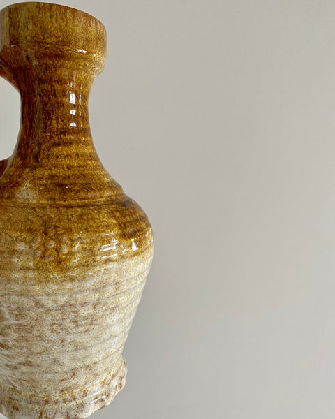 Ceramic vase brown beige