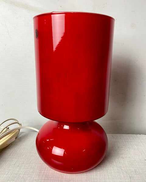 Red Ikea Lykta table lamp PICK UP ONLY!