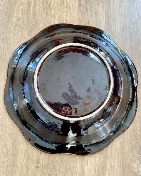 Ceramic fruit bowl plate
