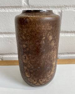 Dark brown ceramic vase
