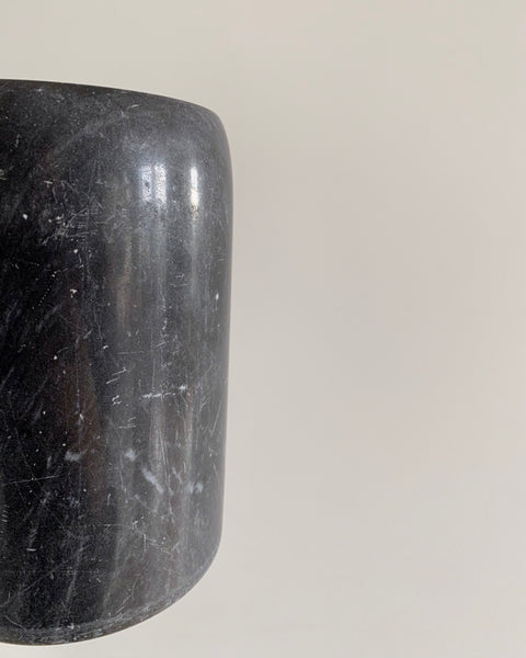 Black marble vase pot wine cooler