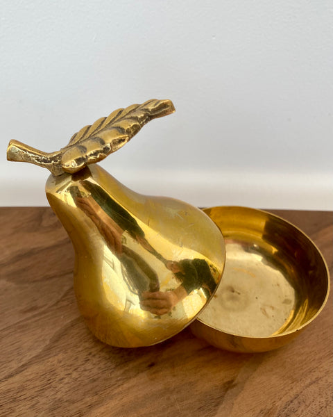 Golden pear trinket box