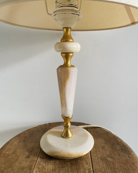 Vintage onyx and messing table lamp
