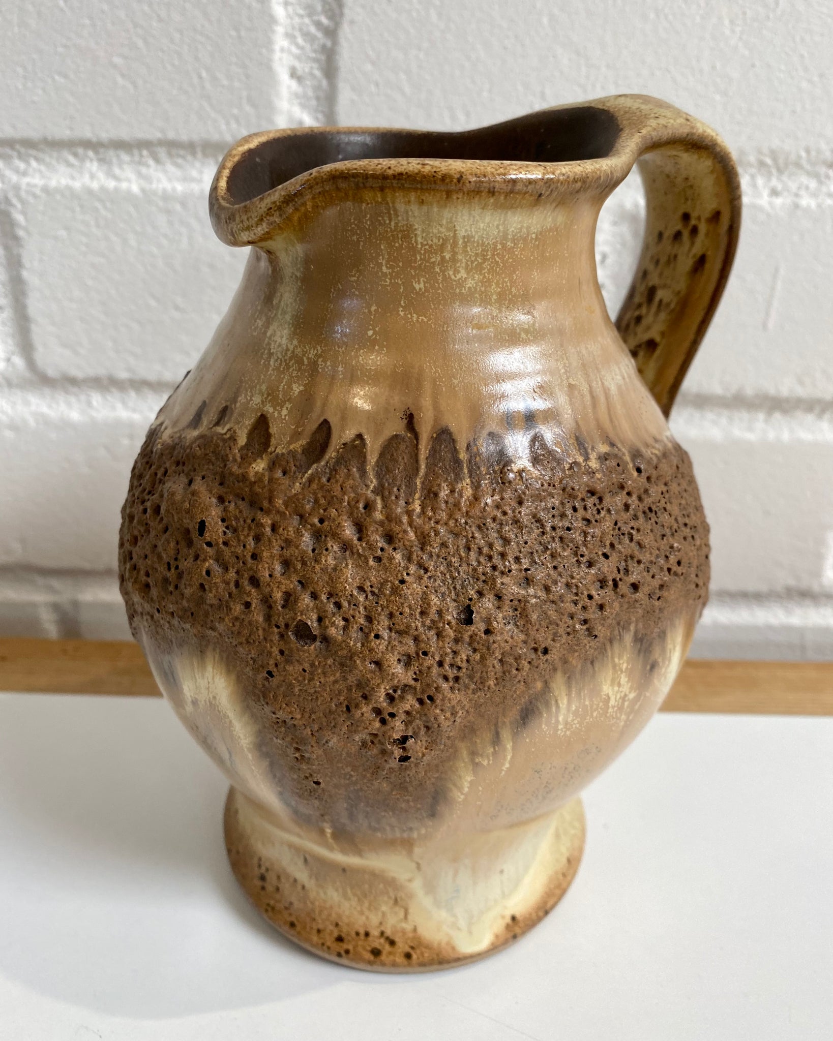 Light brown ceramic vase