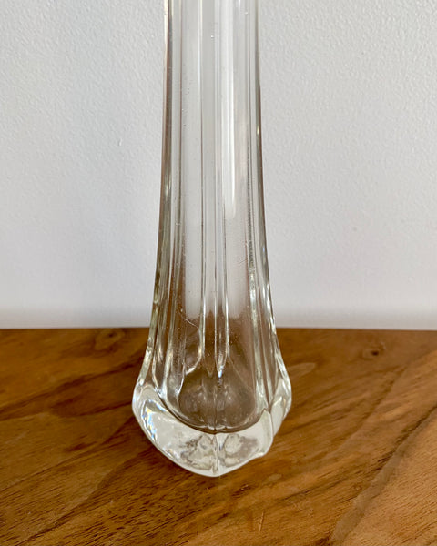 Thin glass vase