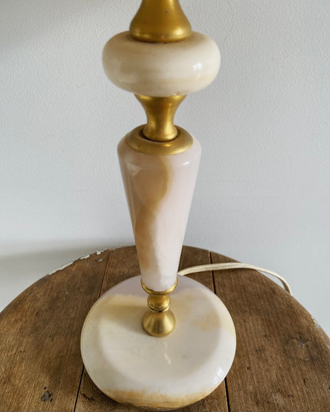 Vintage onyx and messing table lamp