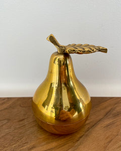 Golden pear trinket box