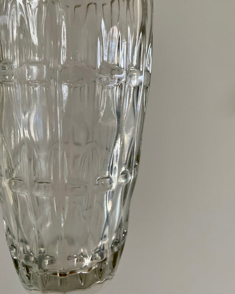 Patterned glass vase