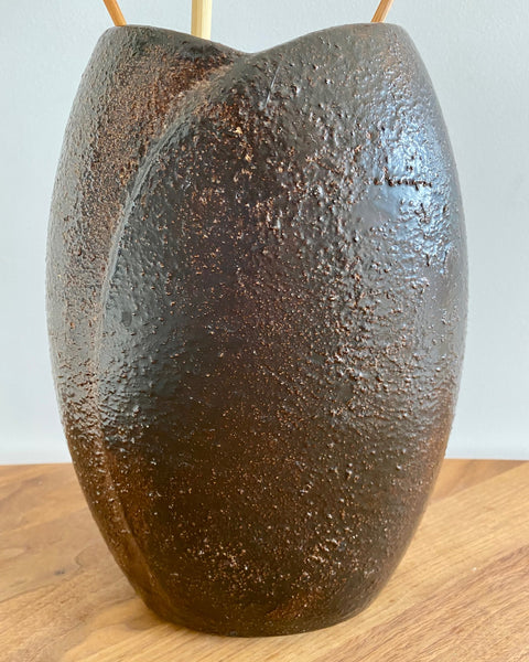 Dark brown W-Germany vase